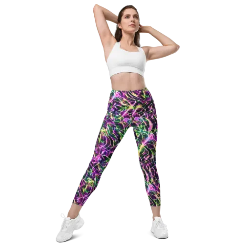 Cyber Botanical on a Leggings with Pockets