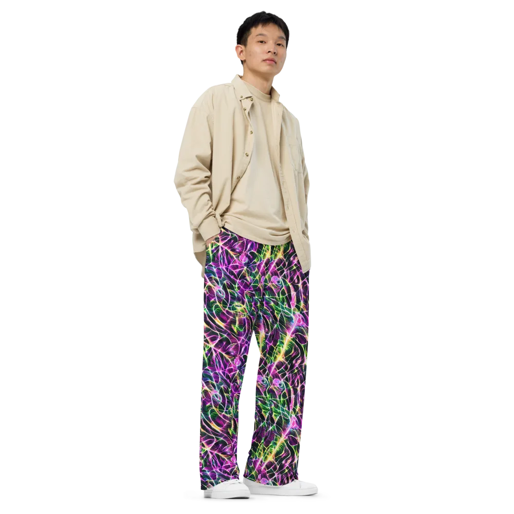 Cyber Botanical on Wide-Leg Pants — Right Front