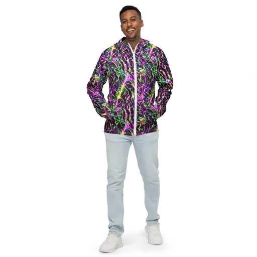 Cyber Botanical on a Men's Windbreaker