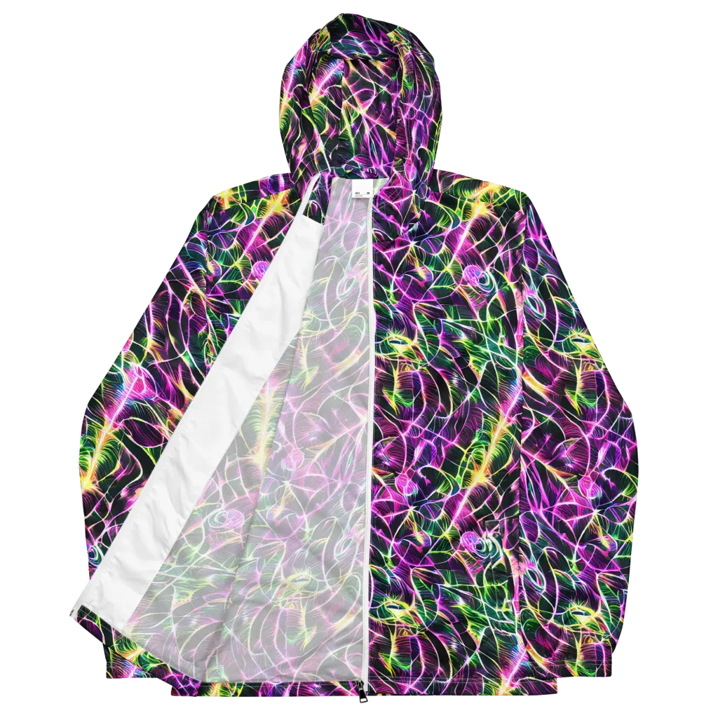 Cyber Botanical on Men's Windbreaker — Front