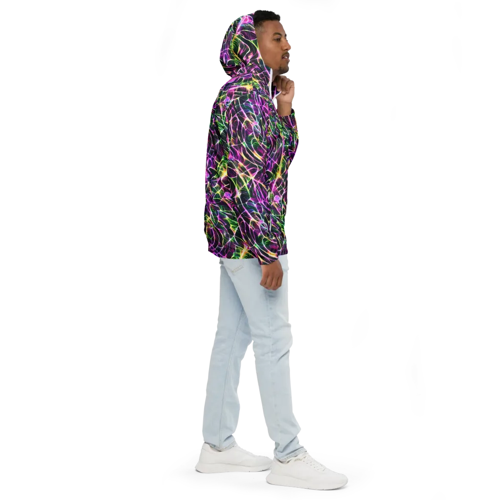 Cyber Botanical on Men's Windbreaker — Right