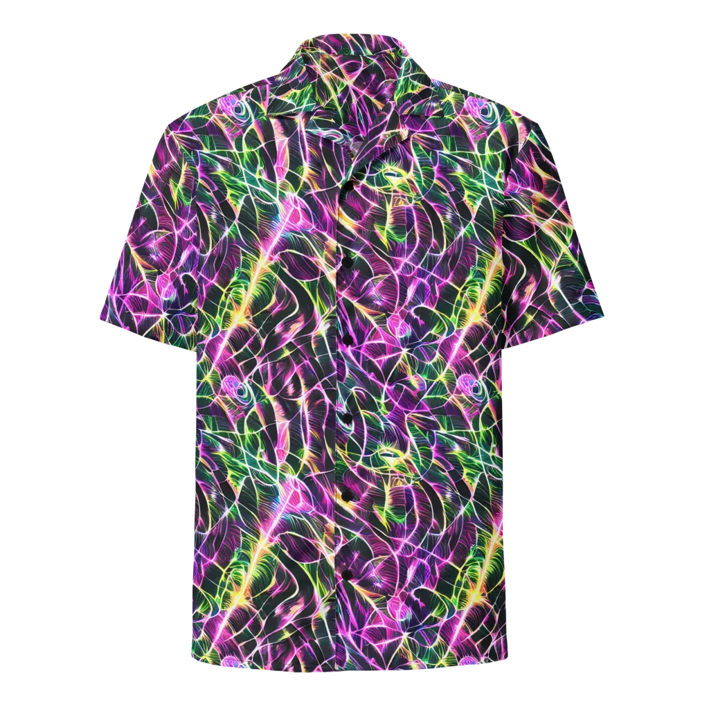 Cyber Botanical on Button Shirt — Front