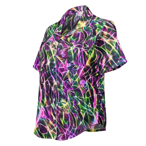 Cyber Botanical on a Women's Short Sleeve Pajama Top