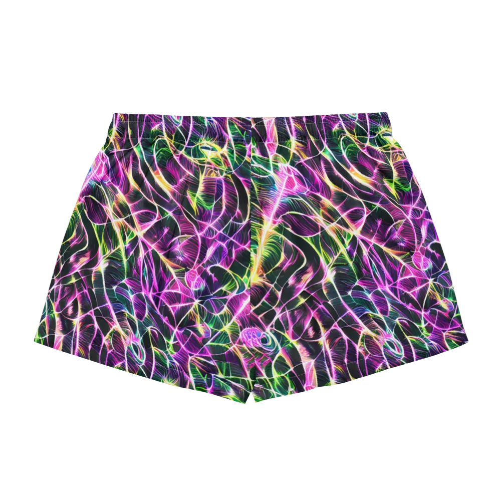 Cyber Botanical on Women's Pajama Shorts — Back