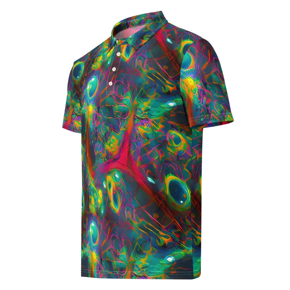 Aurora Grove on Men's Slim Fit Polo Shirt — Left Front