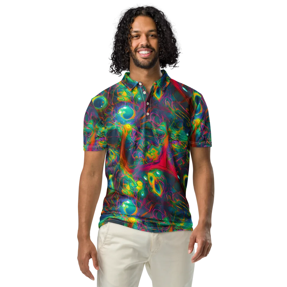 Aurora Grove on Men's Slim Fit Polo Shirt — Front