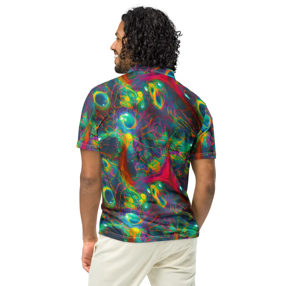 Aurora Grove on Men's Slim Fit Polo Shirt — Back