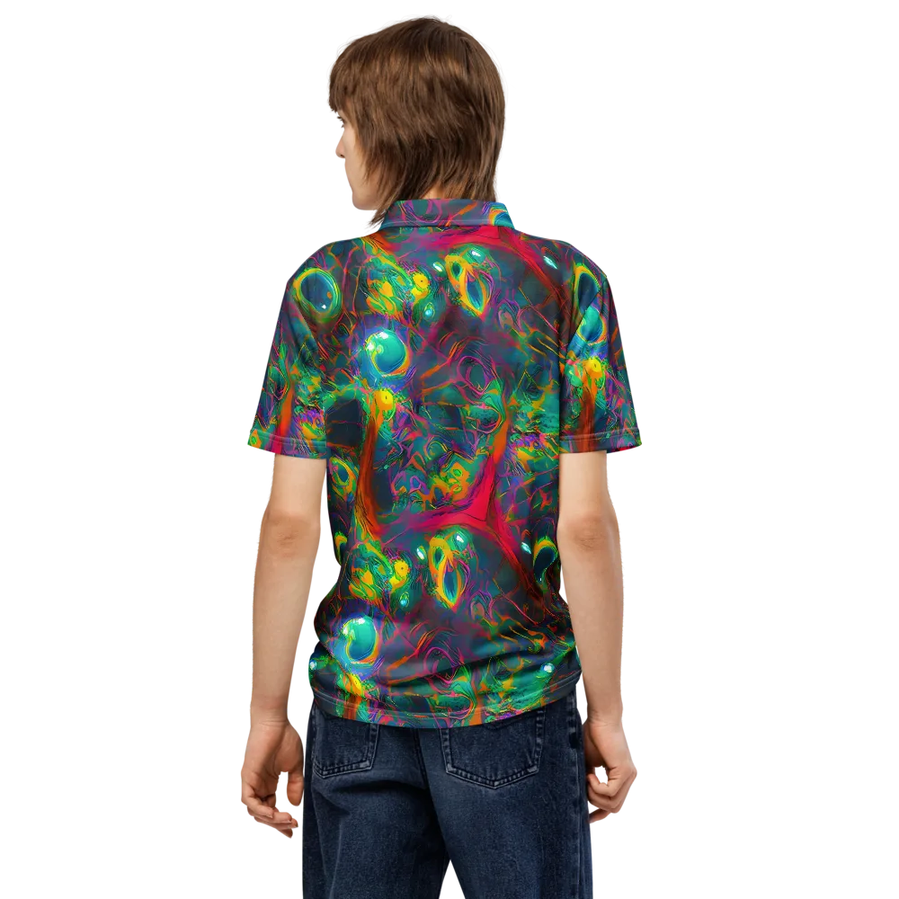Aurora Grove on Men's Slim Fit Polo Shirt — Back