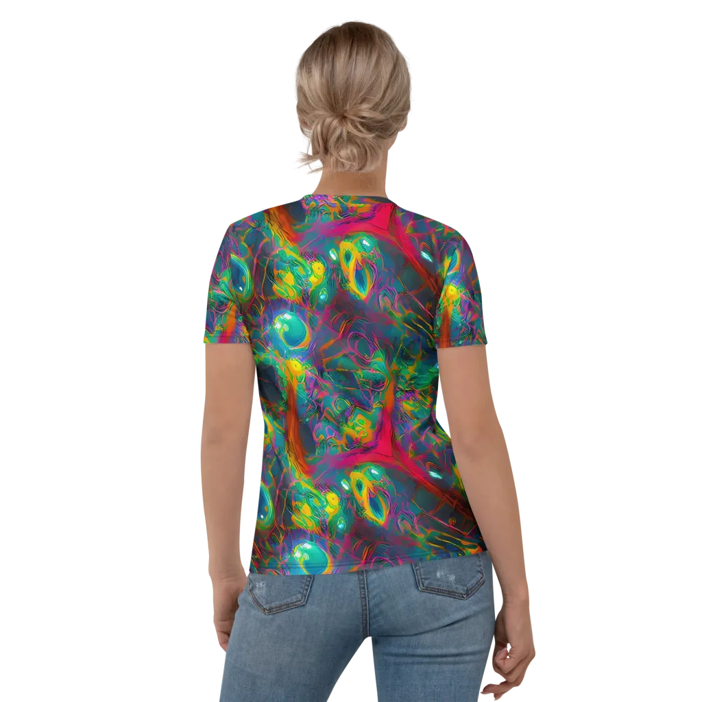Aurora Grove on Women's Crew Neck T-Shirt — Back