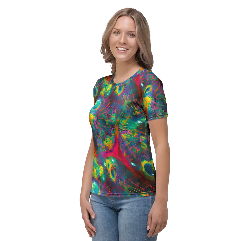 Aurora Grove on Women's Crew Neck T-Shirt — Left