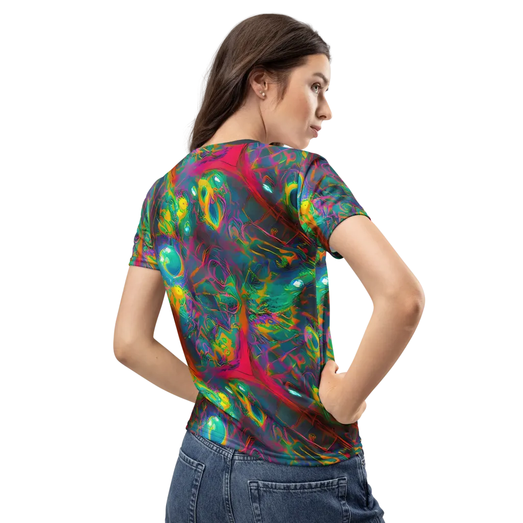 Aurora Grove on Women's Crew Neck T-Shirt — Back