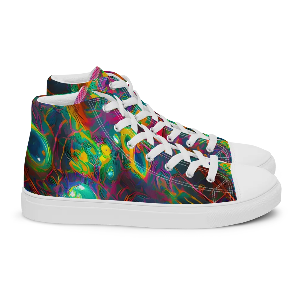 Aurora Grove on Women's High Top Canvas Shoes — Right