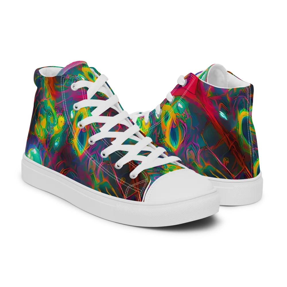 Aurora Grove on Women's High Top Canvas Shoes — Right
