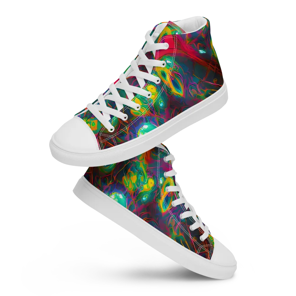 Aurora Grove on Women's High Top Canvas Shoes — Front