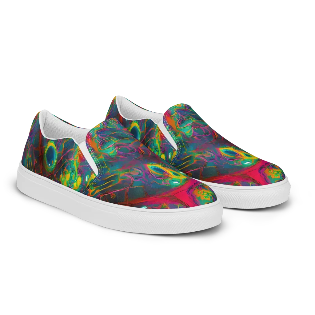 Aurora Grove on Men's Slip-On Canvas Shoes — Right Front