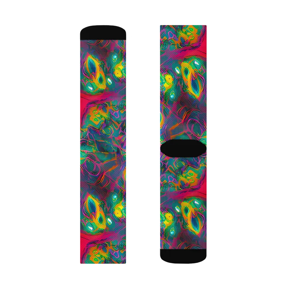 Aurora Grove on Socks — Left Sock