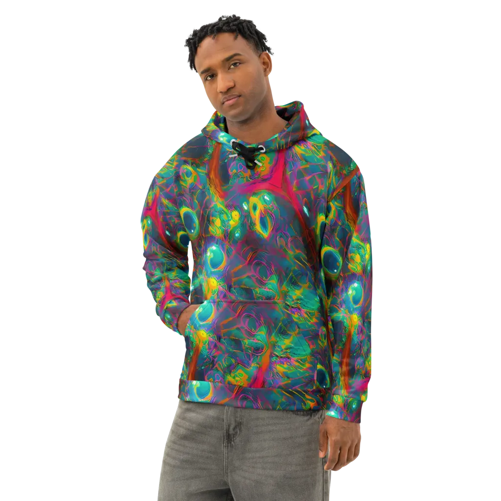 Aurora Grove on Cotton Hoodie — Left Front