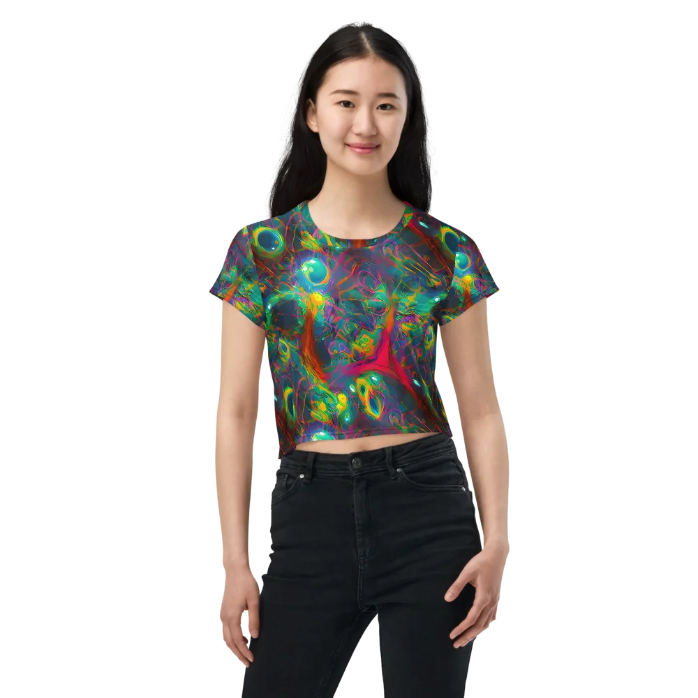 Aurora Grove on Crop Tee — Front