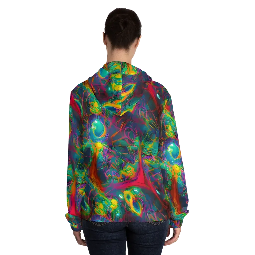 Aurora Grove on Women's Full-Zip Hoodie — Back On Person