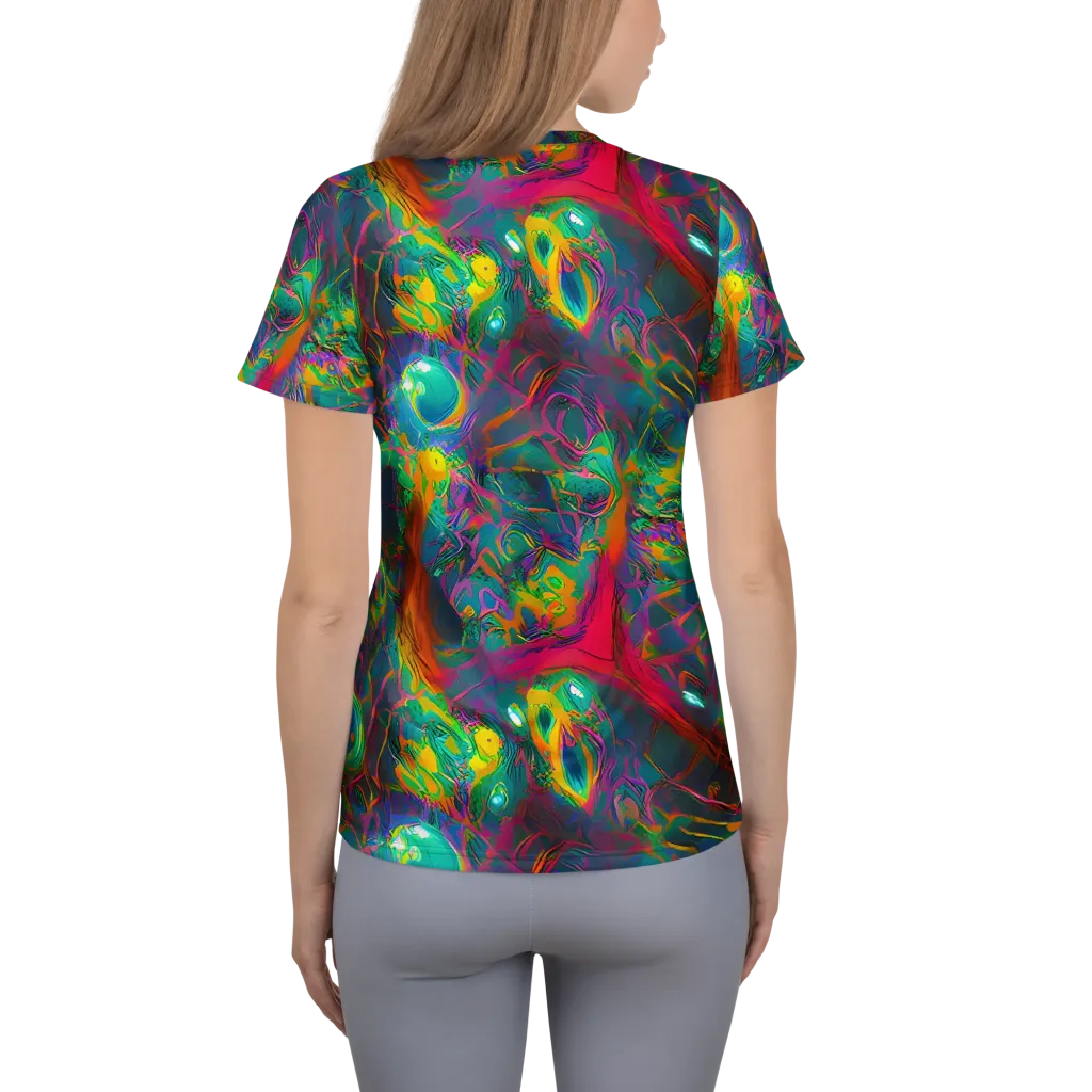Aurora Grove on Women's Athletic T-Shirt — Back