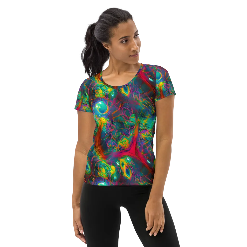 Aurora Grove on Women's Athletic T-Shirt — Front