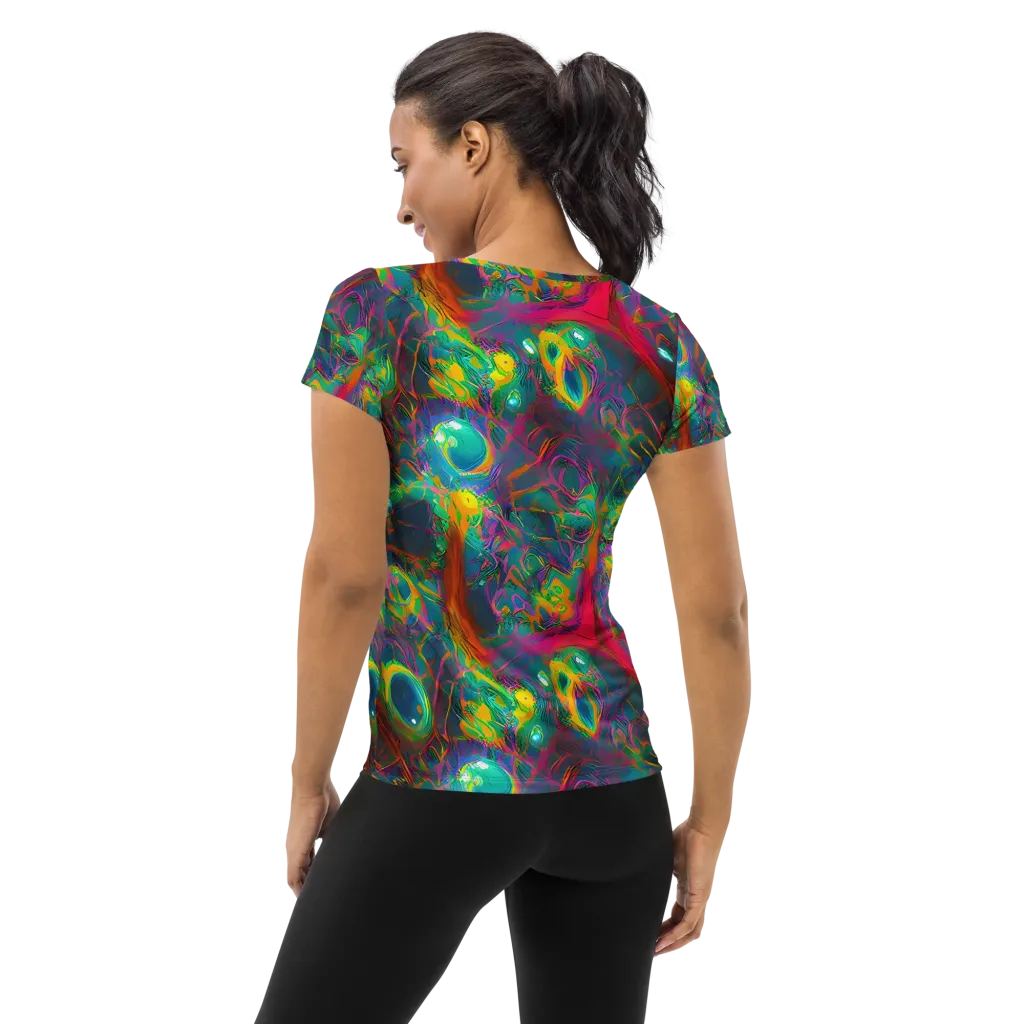 Aurora Grove on Women's Athletic T-Shirt — Back