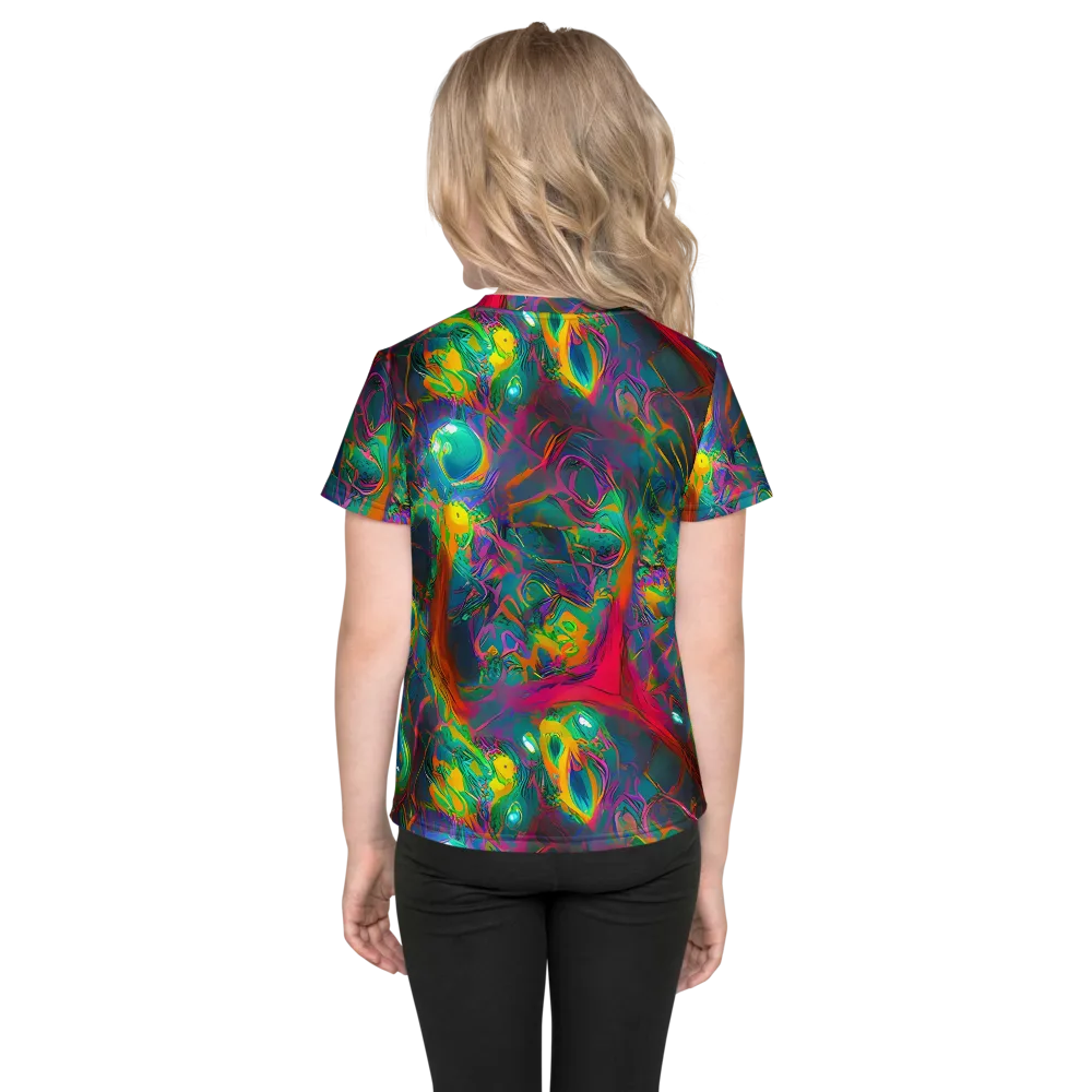 Aurora Grove on Kids Crew Neck T-Shirt — Back