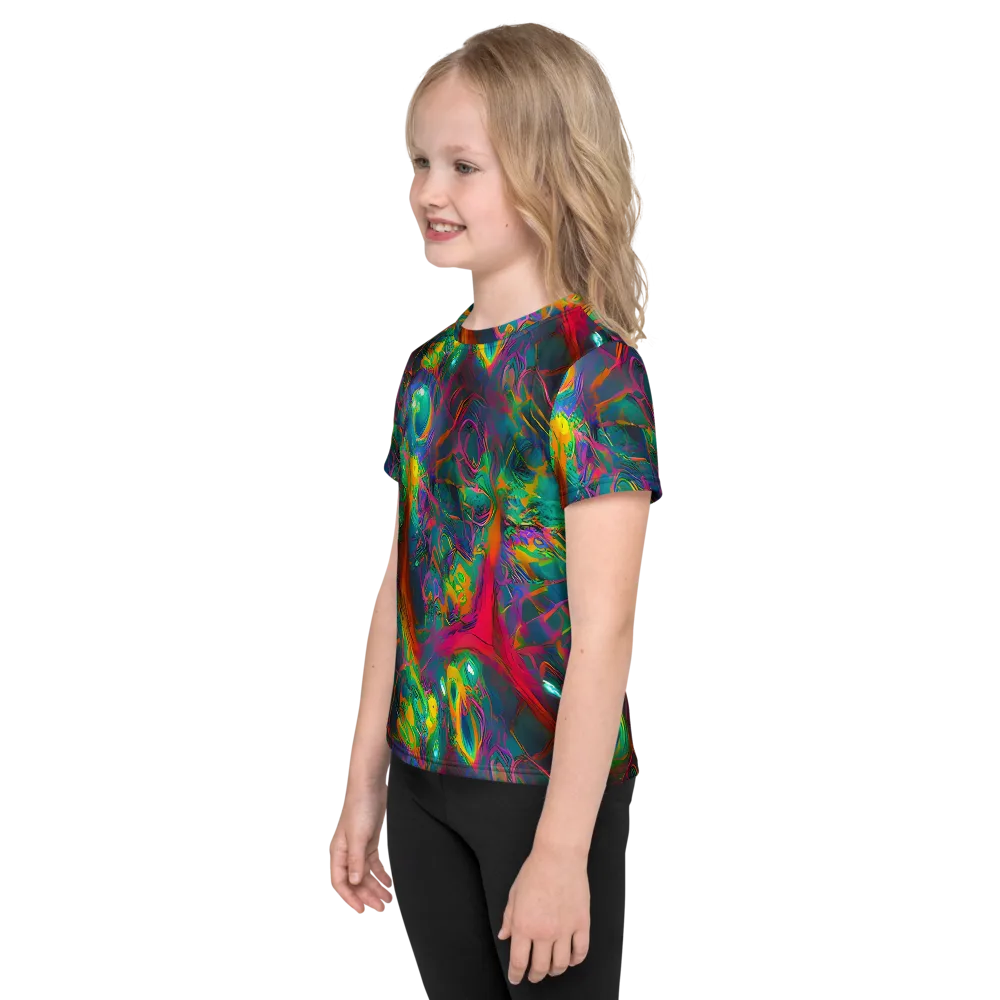 Aurora Grove on Kids Crew Neck T-Shirt — Left