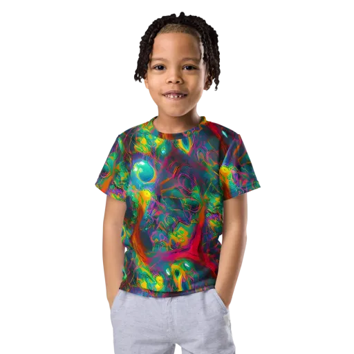 Aurora Grove on a Kids Crew Neck T-Shirt