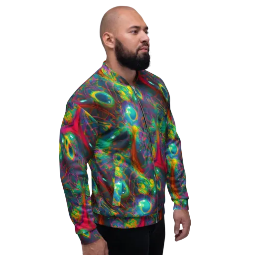 Aurora Grove on a Bomber Jacket