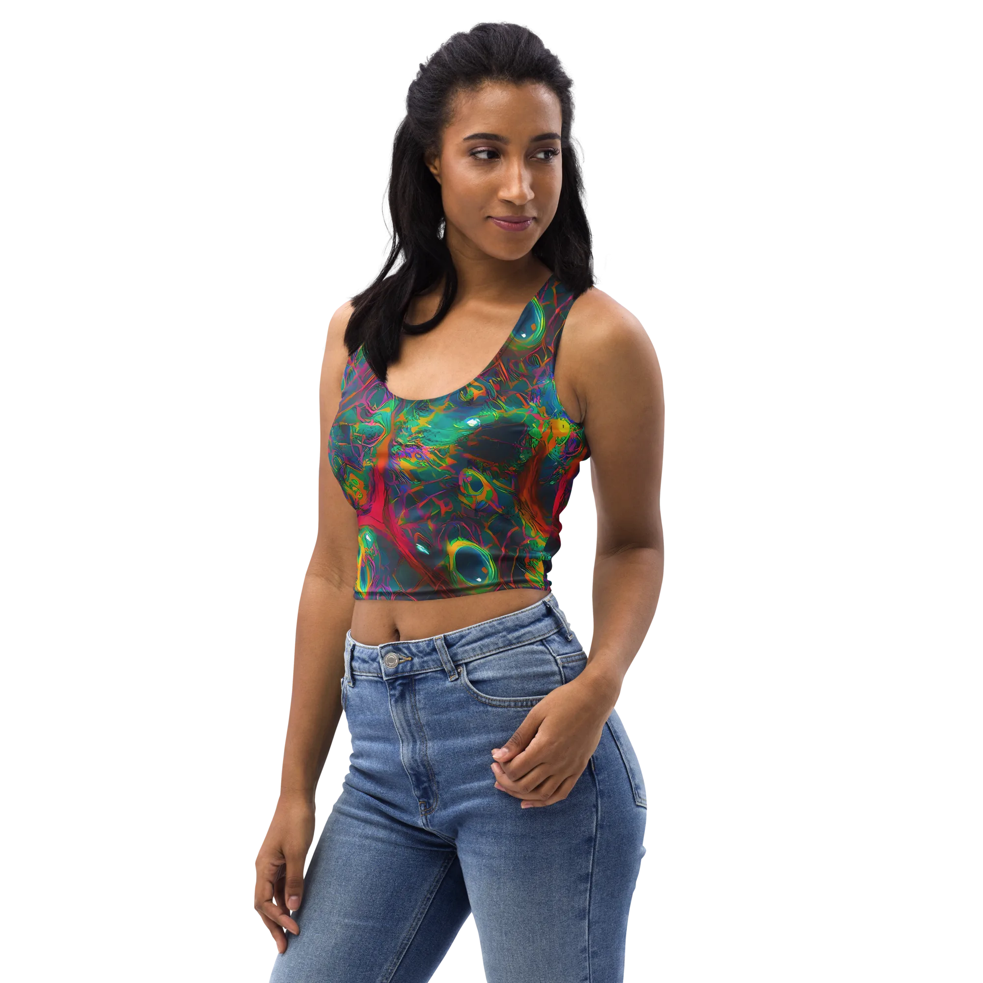 Aurora Grove on Crop Top — Left Front