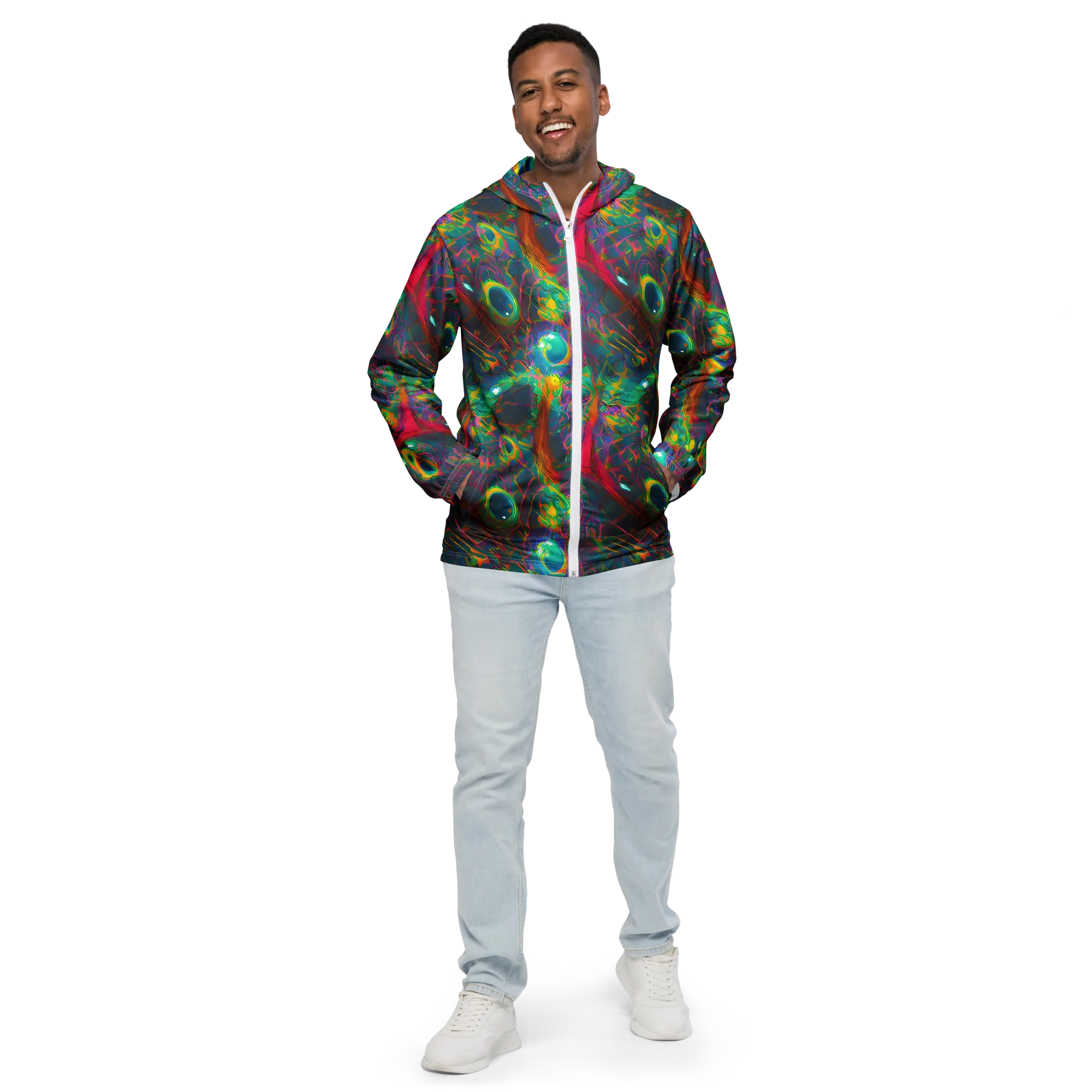 Aurora Grove on Men's Windbreaker — Front