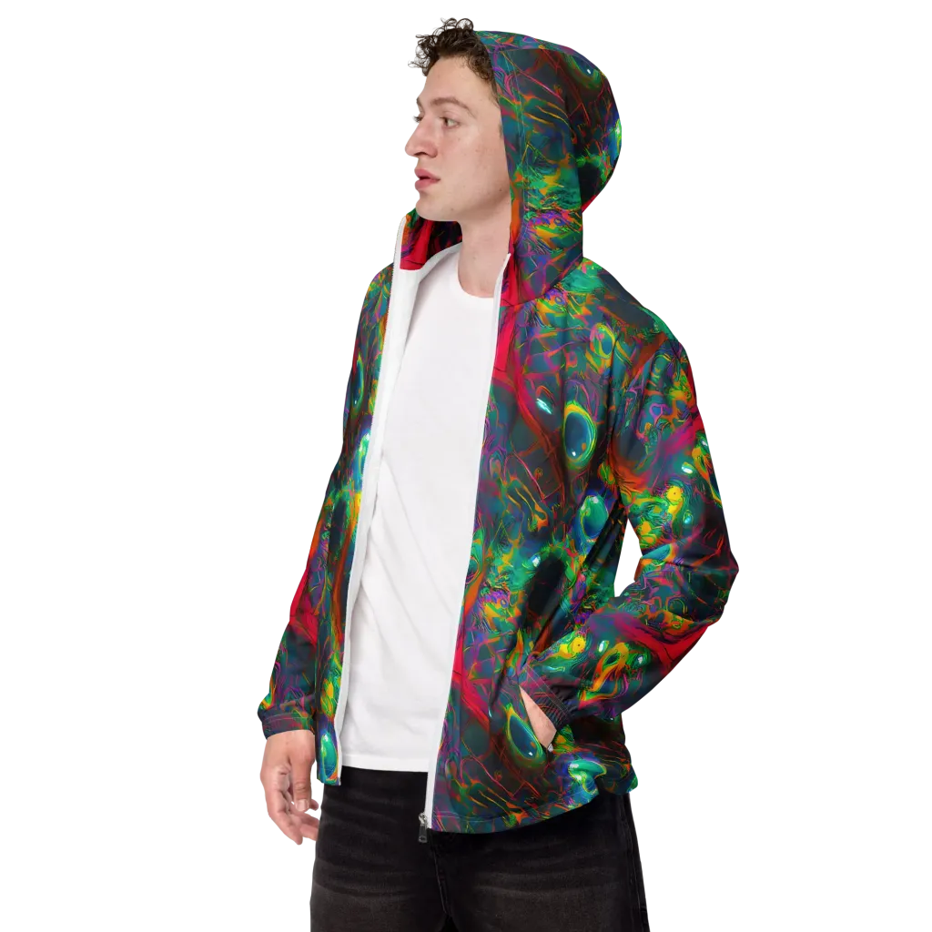 Aurora Grove on Men's Windbreaker — Left Front
