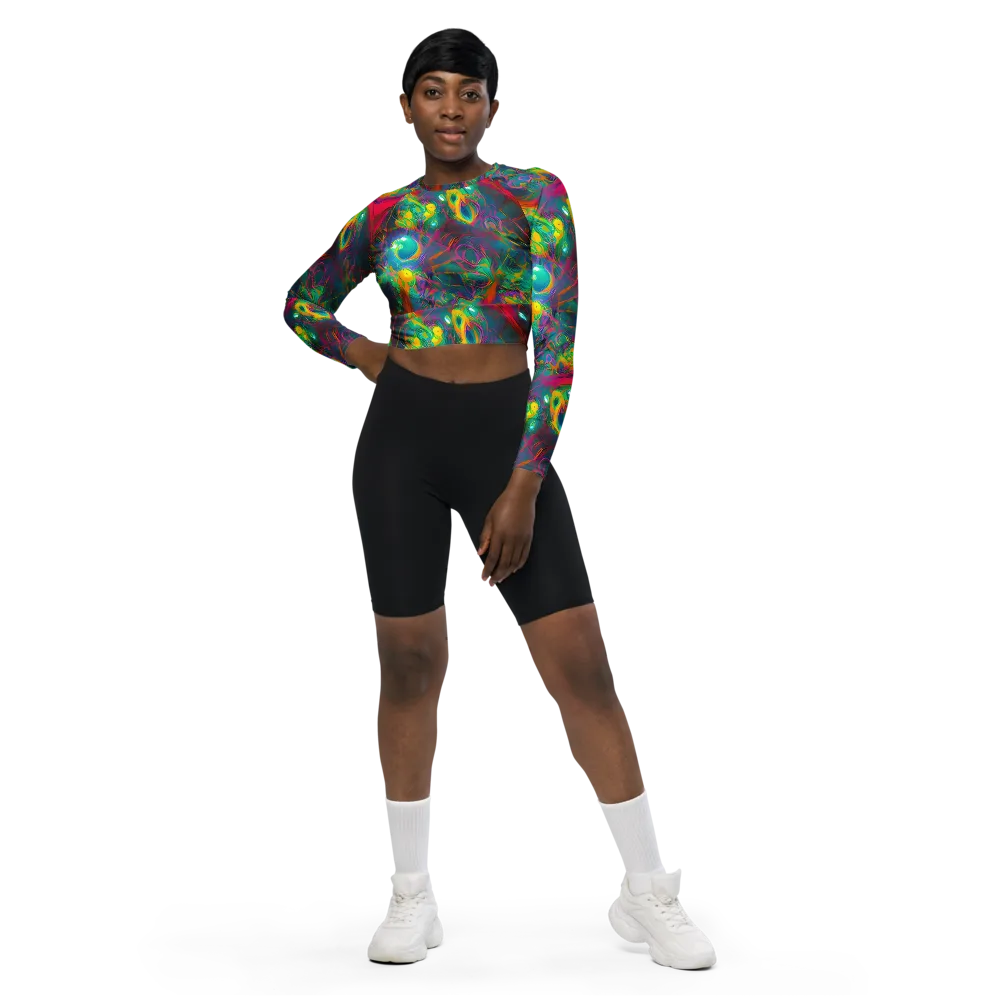 Aurora Grove on Long Sleeve Crop Top — Front