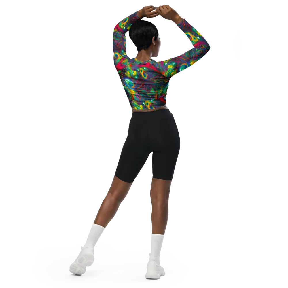 Aurora Grove on Long Sleeve Crop Top — Back