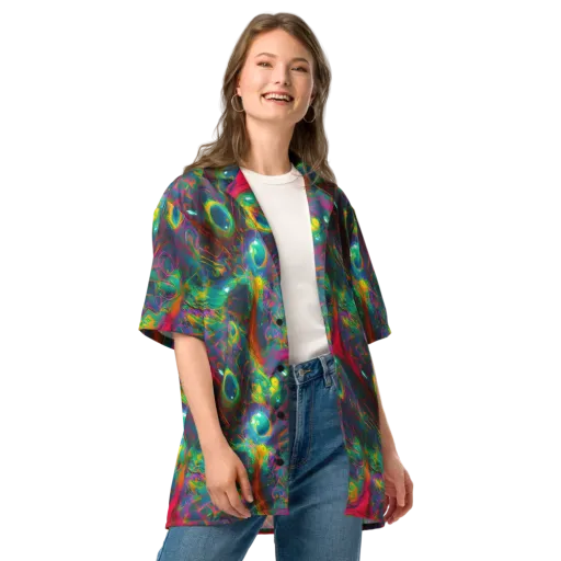 Aurora Grove on a Button Shirt