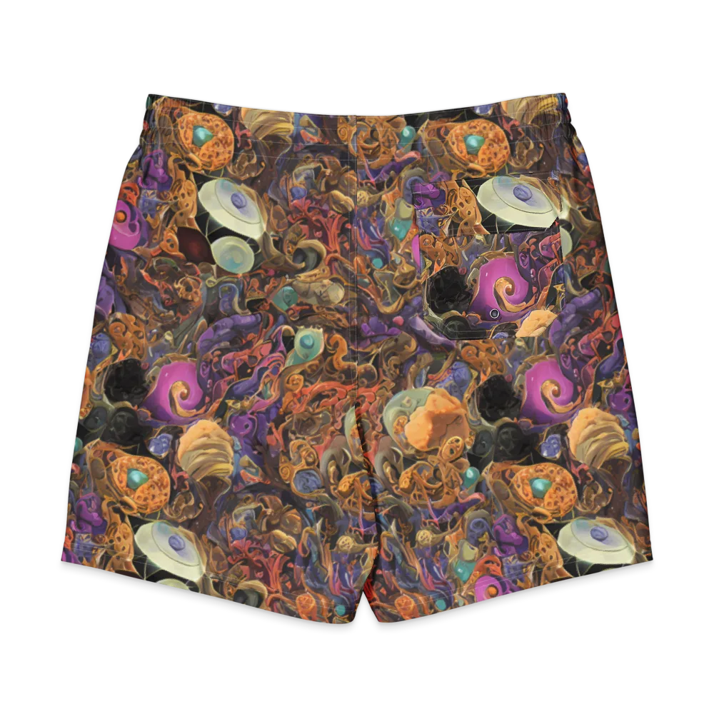 Baroque Nebula on Men's Board Shorts — Back