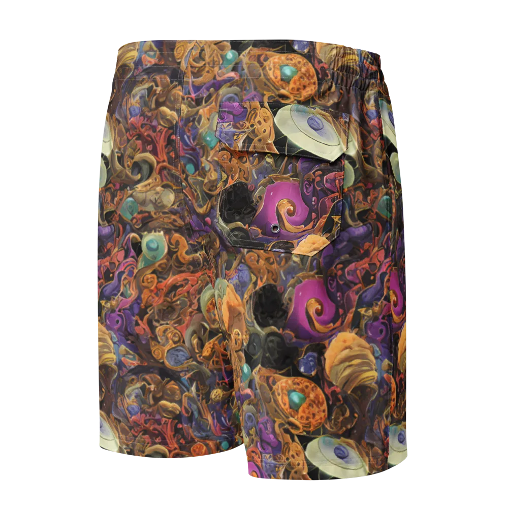 Baroque Nebula on Men's Board Shorts — Back