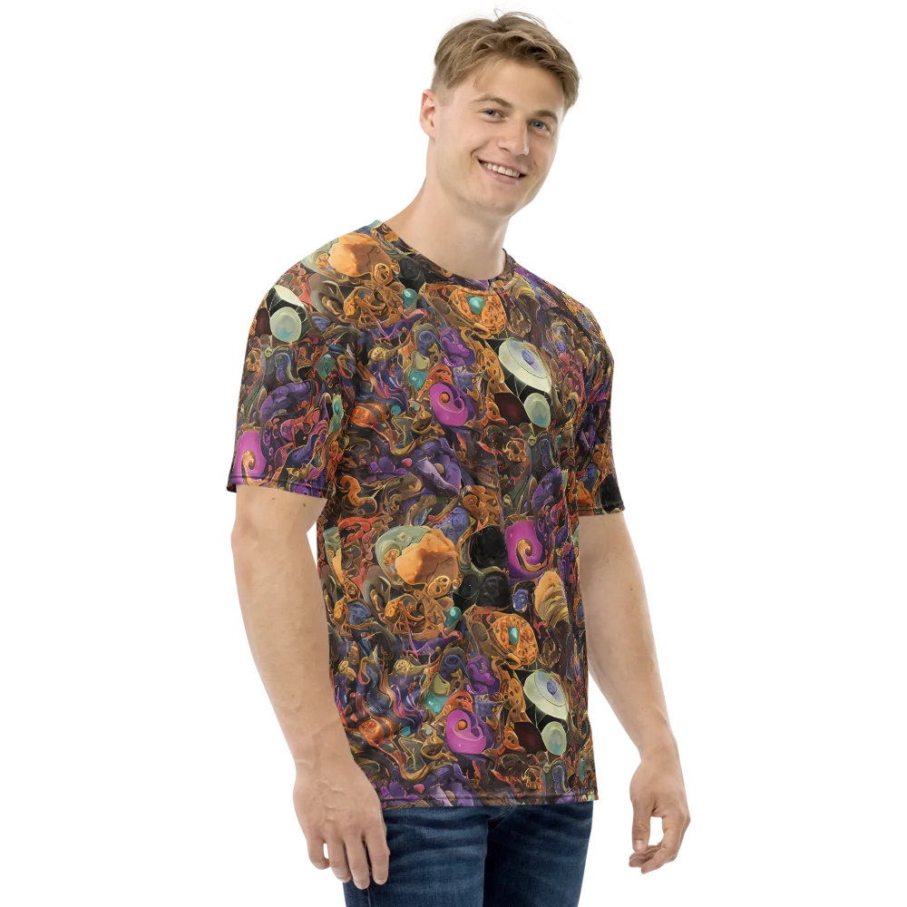 Baroque Nebula on Men's Crew Neck T-Shirt — Right