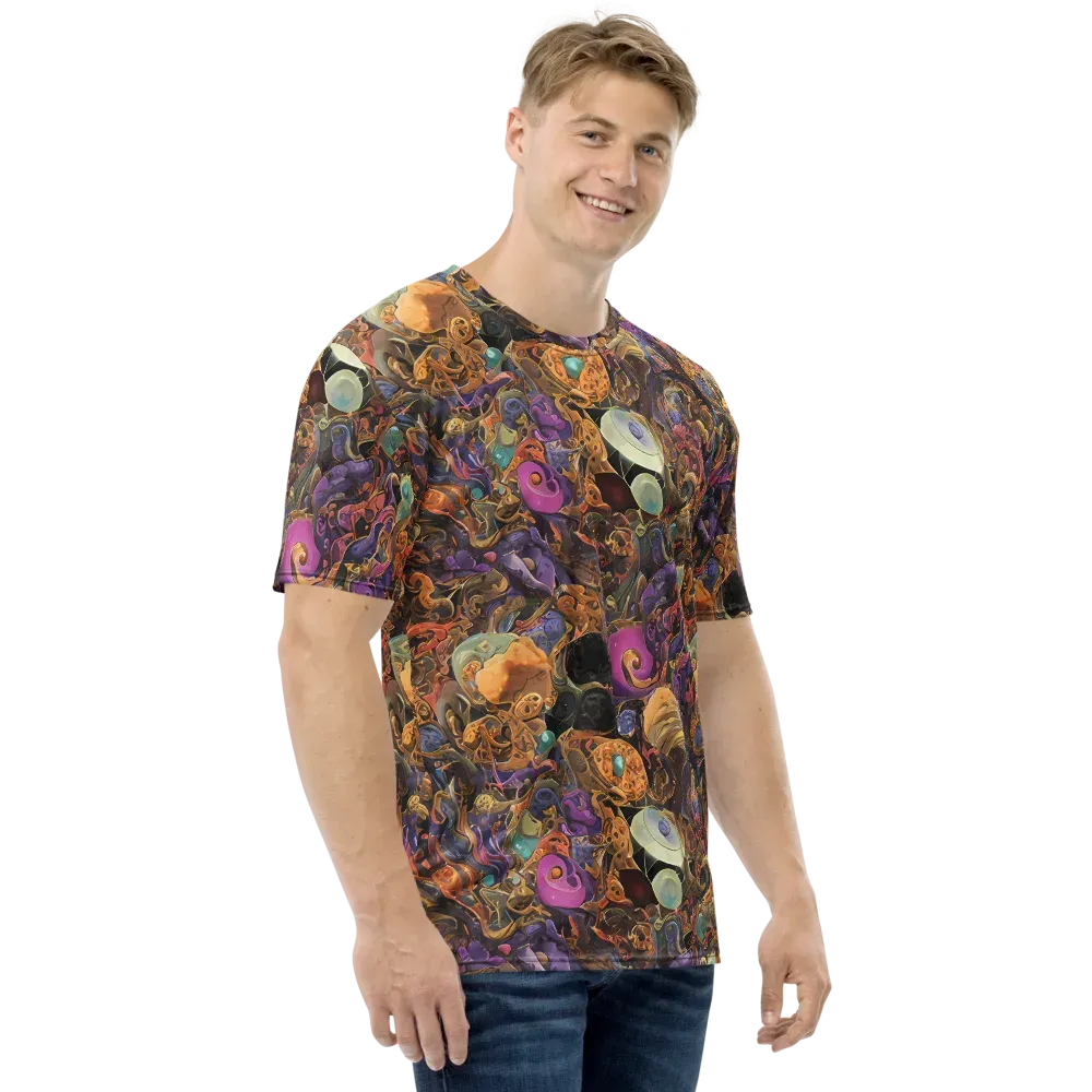 Baroque Nebula on Men's Crew Neck T-Shirt — Right