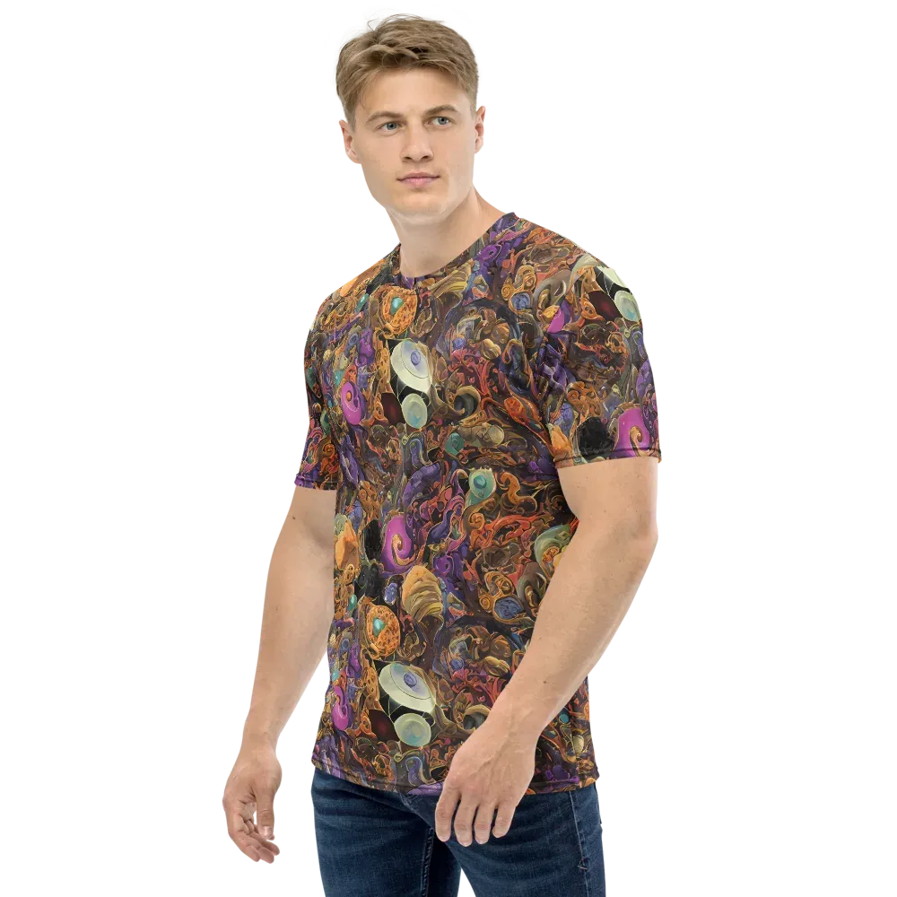 Baroque Nebula on Men's Crew Neck T-Shirt — Left