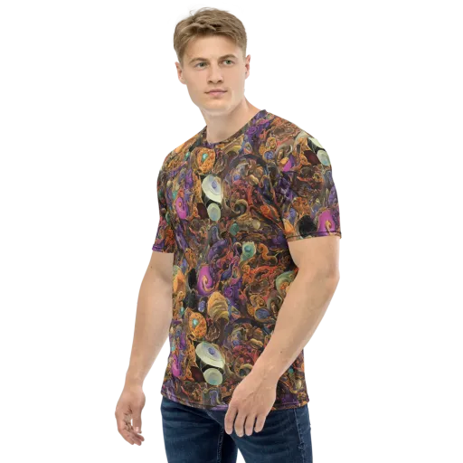 Baroque Nebula on a Men's Crew Neck T-Shirt