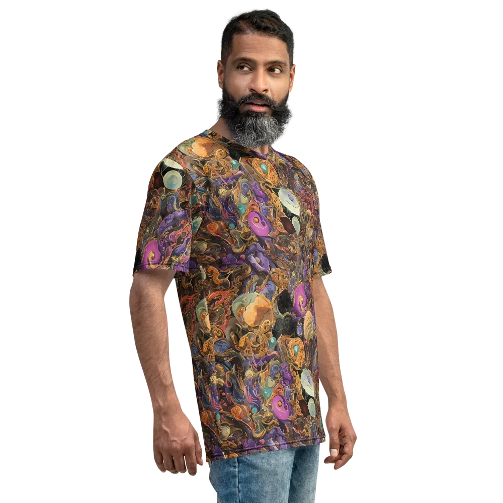 Baroque Nebula on Men's Crew Neck T-Shirt — Right