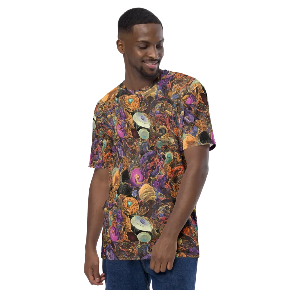 Baroque Nebula on Men's Crew Neck T-Shirt — Left