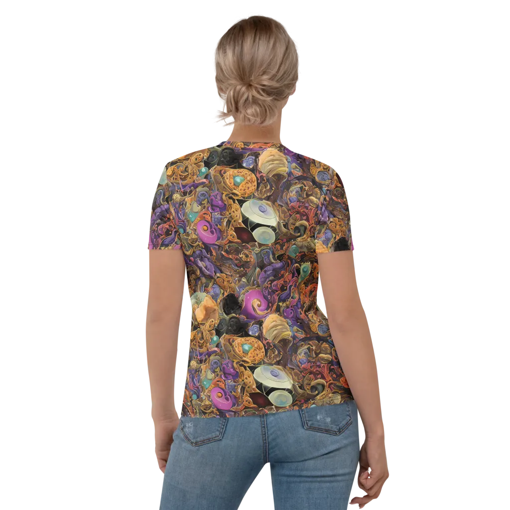 Baroque Nebula on Women's Crew Neck T-Shirt — Back