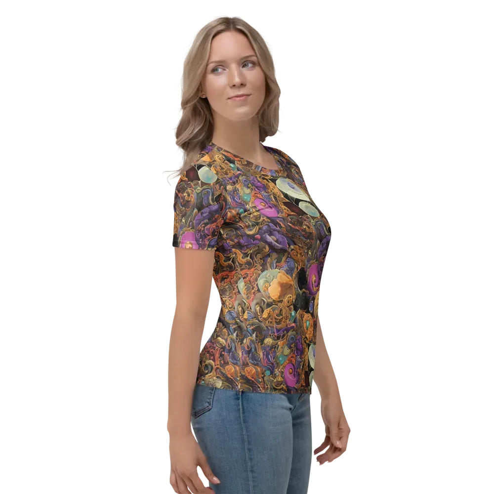 Baroque Nebula on Women's Crew Neck T-Shirt — Right