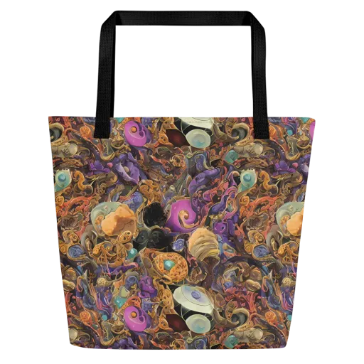 Baroque Nebula on a Large Tote Bag W/ Pocket