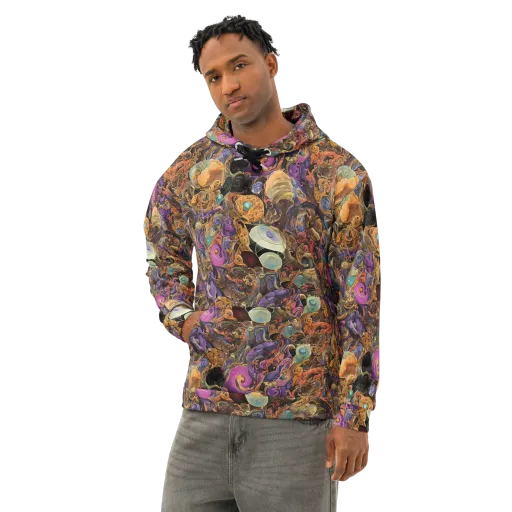 Baroque Nebula on a Cotton Hoodie