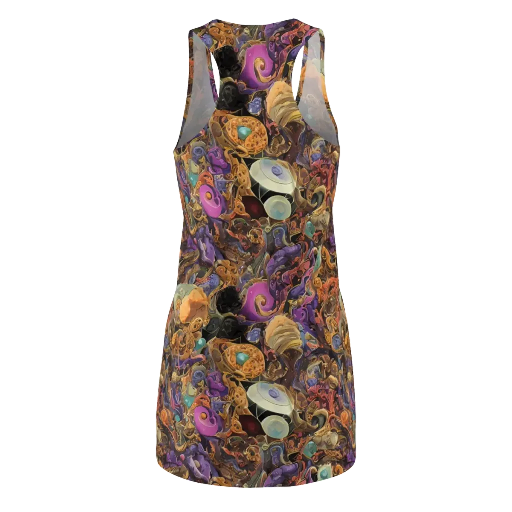 Baroque Nebula on Racerback Dress — Back