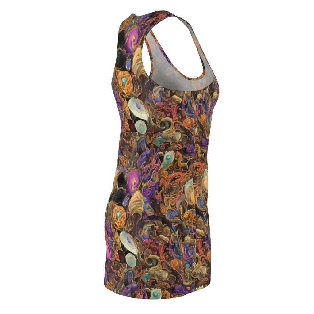 Baroque Nebula on Racerback Dress — Back Side
